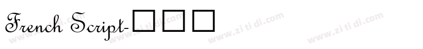 French Script字体转换